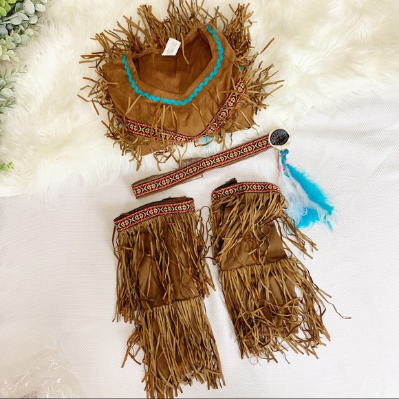 Dream Catcher Cutie Girls Toddler Native American Halloween Costume - Picture 6 of 11